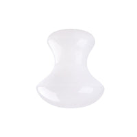 Gua Sha Arrondi en Jade Blanc